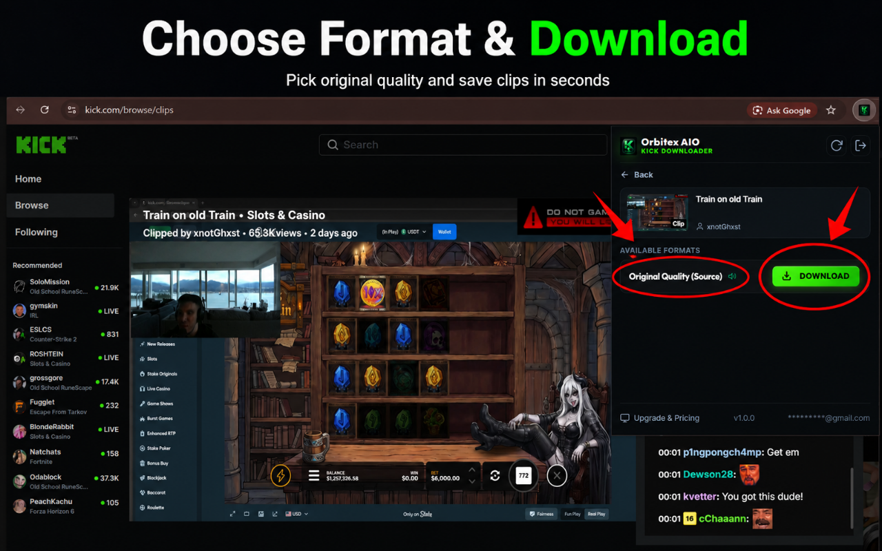 Injected Download HD Button on Player